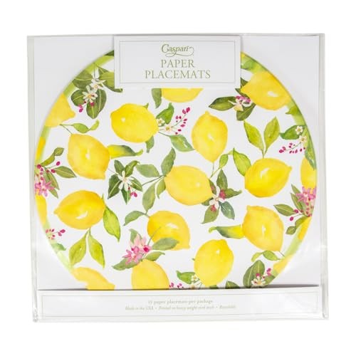 Caspari Limoncello Paper Placemats - 1 Each, 12 per Pack