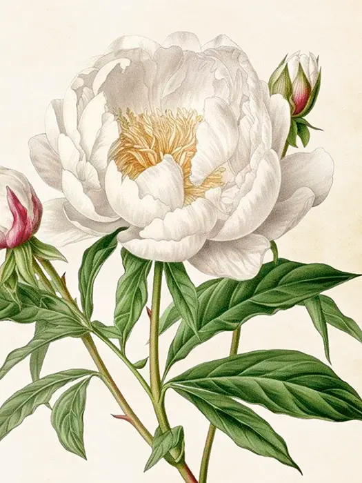 Lámina peonya 18*24cm