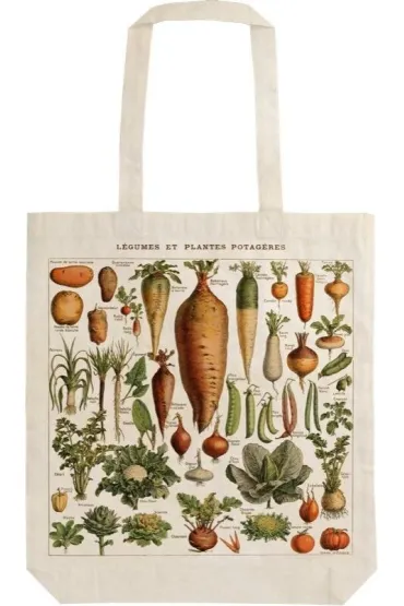 Tote bag algodón eco Verduras