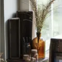 Jarrón ámbar boticario