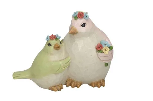 [4754] FIGURA PAJARO CON PAJARITO