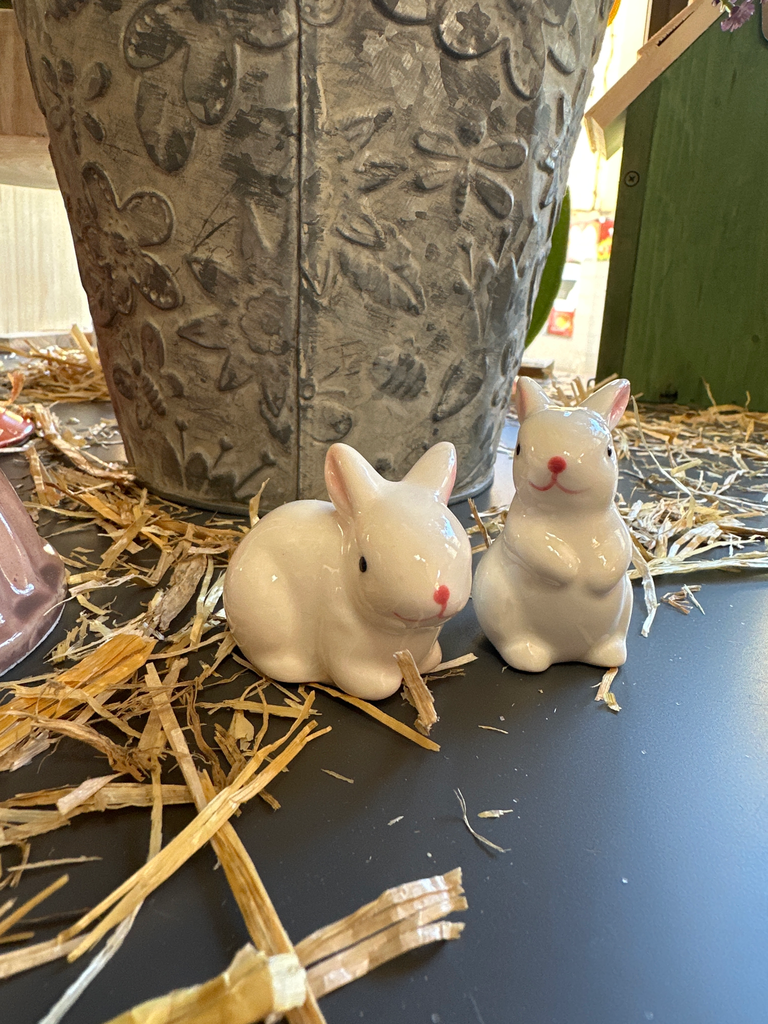 [4734] MINI CONEJOS PORCELANA