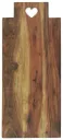 Tabla acacia corazón grande
