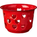 Portavela corazones Rojo