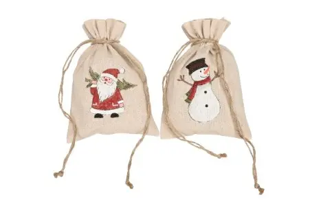 Saco yute muñeco nieve