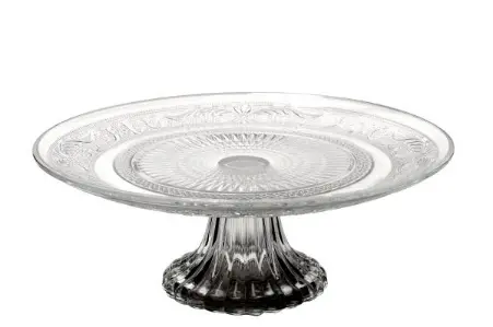 Plato con Pie de Cristal