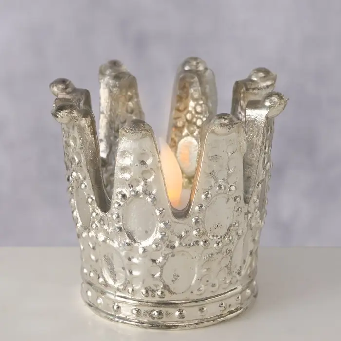 Portavela Corona cristal 