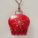 Campana Roja Pintada a Mano