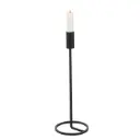 Candelero Negro Metal Grande