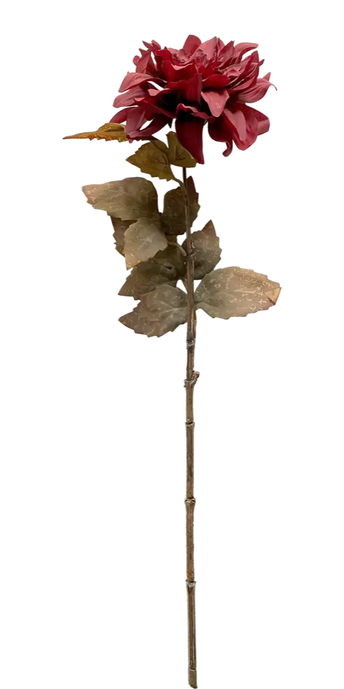 Flor Tela Dalia Burdeos