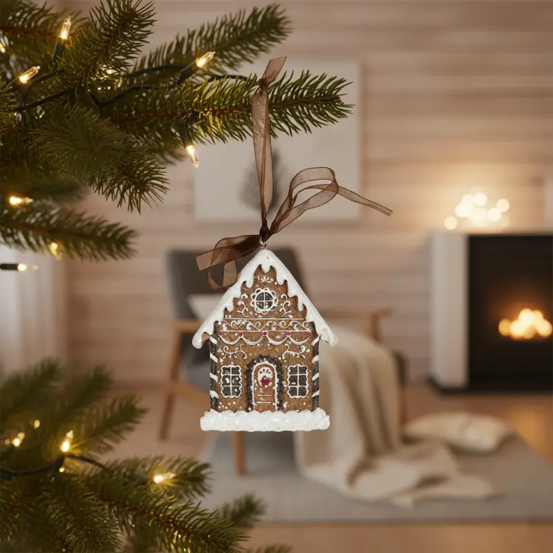 Casita de Jengibre Adorno