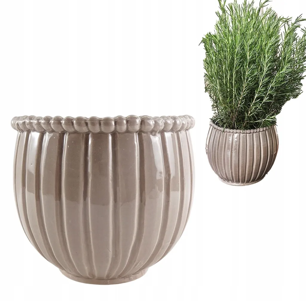 Maseta beige 21cm