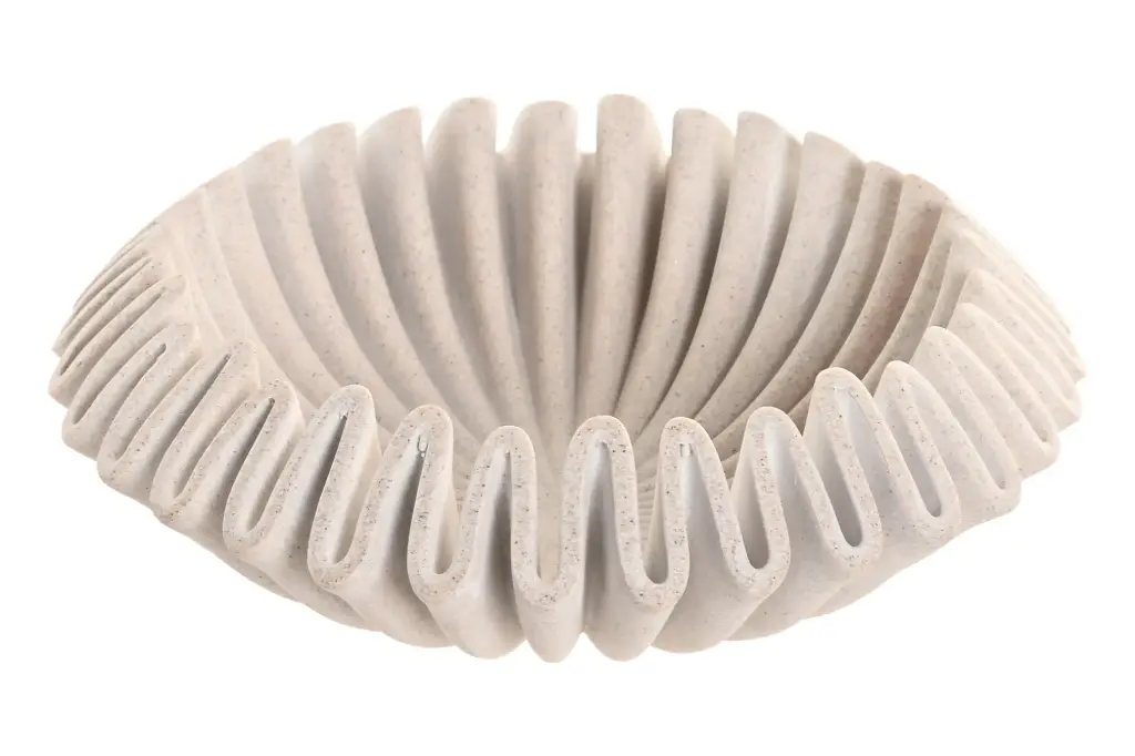 CENTRO MESA EFECTO MÁRMOL  CREMA