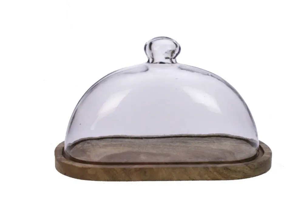 Campana con bandeja oval 31x17x20cm