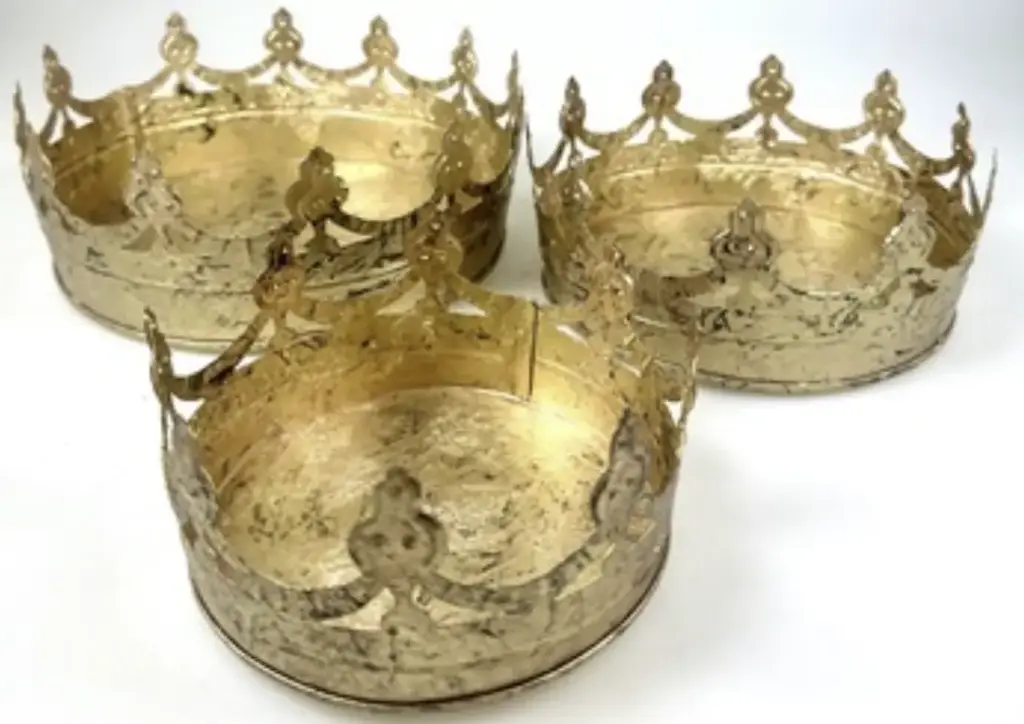 Corona metal Grande Oro Antiguo 