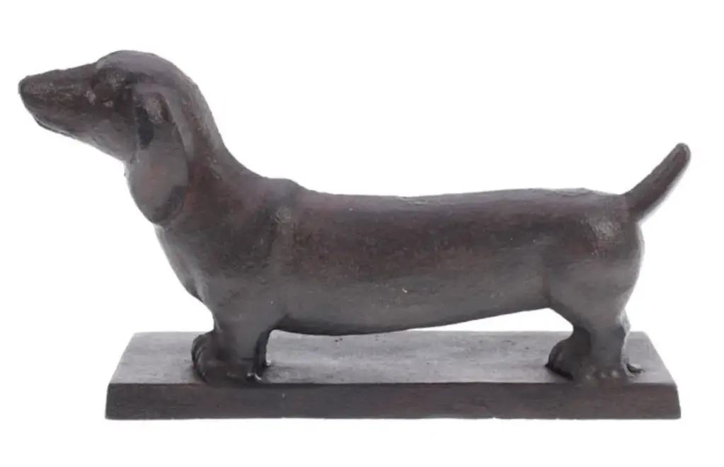 Dachshund Peso puerta metal 21x6,5x11,5cm