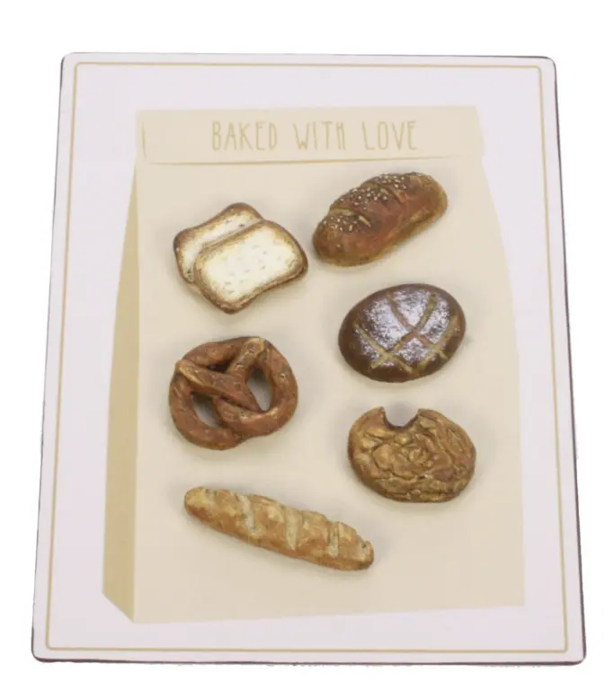 Imanes pan set 6  4,5cm