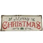 Cartel metal Merry Xmas122x3x47cm