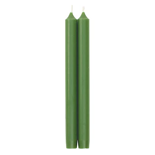 2 velas caspari 25cm verde hoja