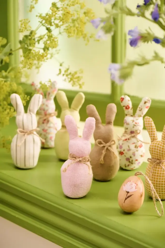 Conejo tela de pie 9 colores surtidos