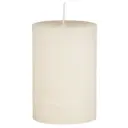 Vela rústica crema Ø:6.8 H:10