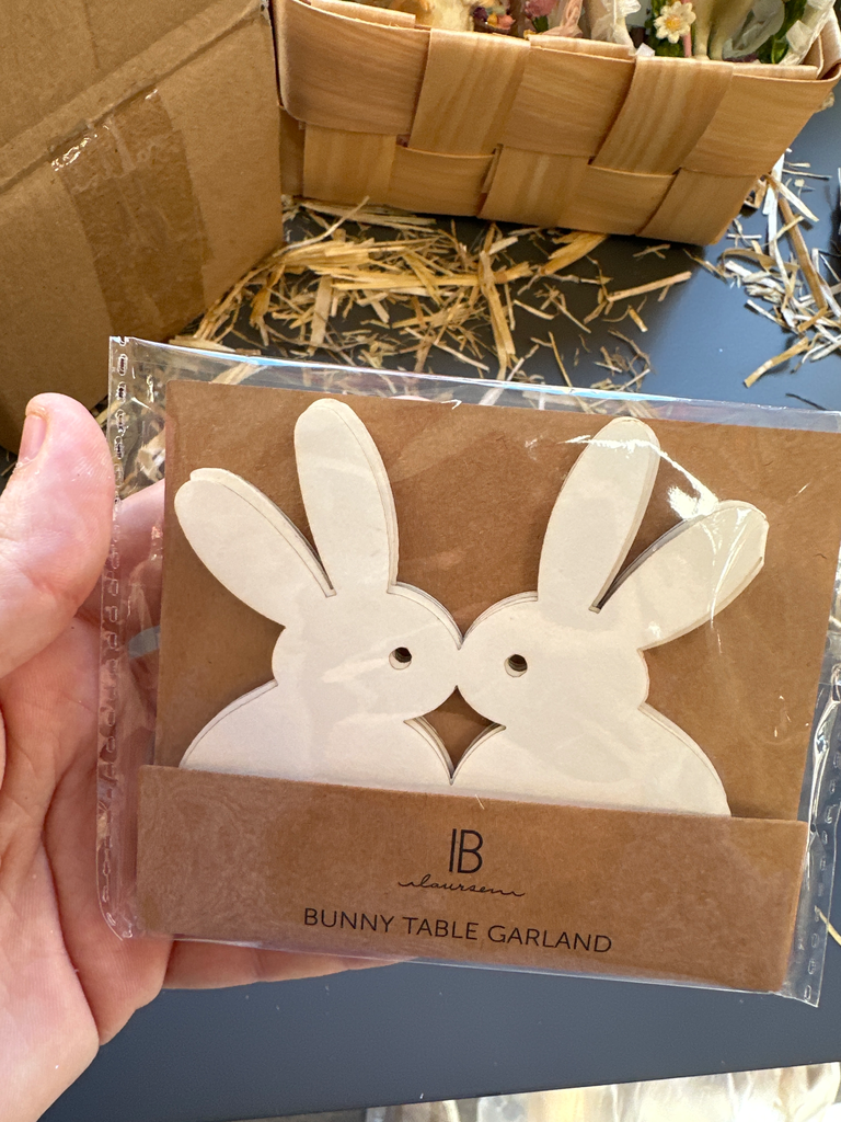 Guirnalda conejos papel