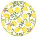 Salvamantel cartulina Limones 12 uds.