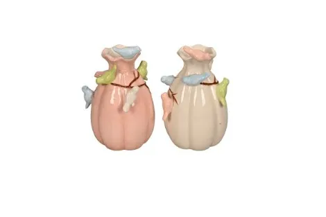 jarrón con pájaros color surtido