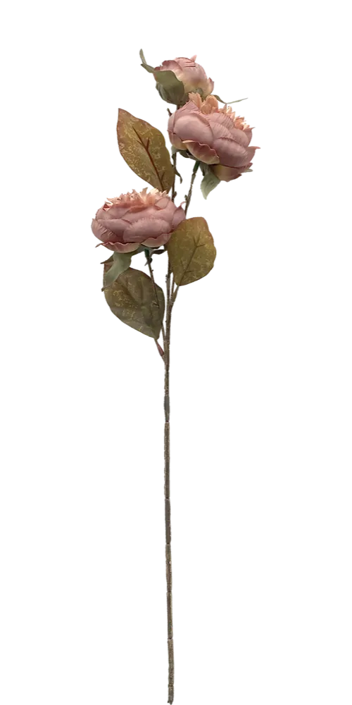 Flor artificial peonia color rosa 61cm