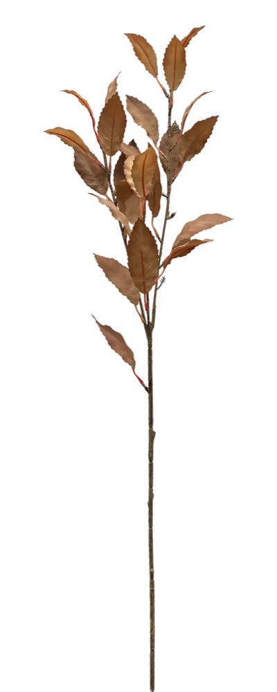 Flor artificial hojas marrones 80cm