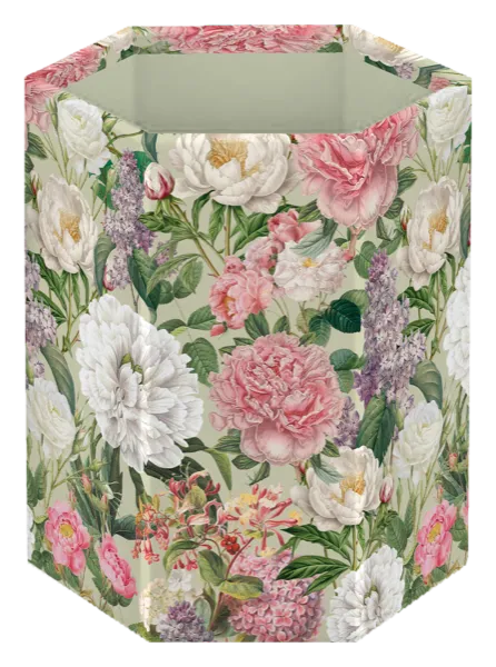 Lapicero Hexagonal Peonias