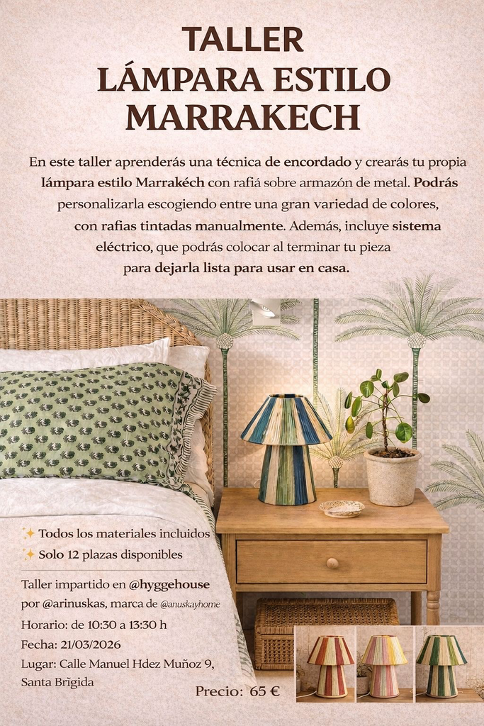 Taller Lampara Marraketch