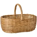 Cesta grande con asa en forma ovalada