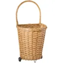 Carrito de mimbre con ruedas