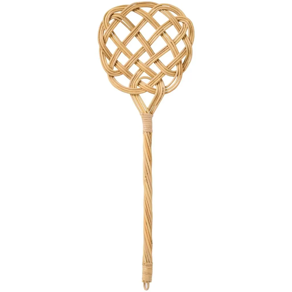 Batidor de alfombras de ratán