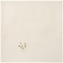 Servilleta Flora con margarita bordada