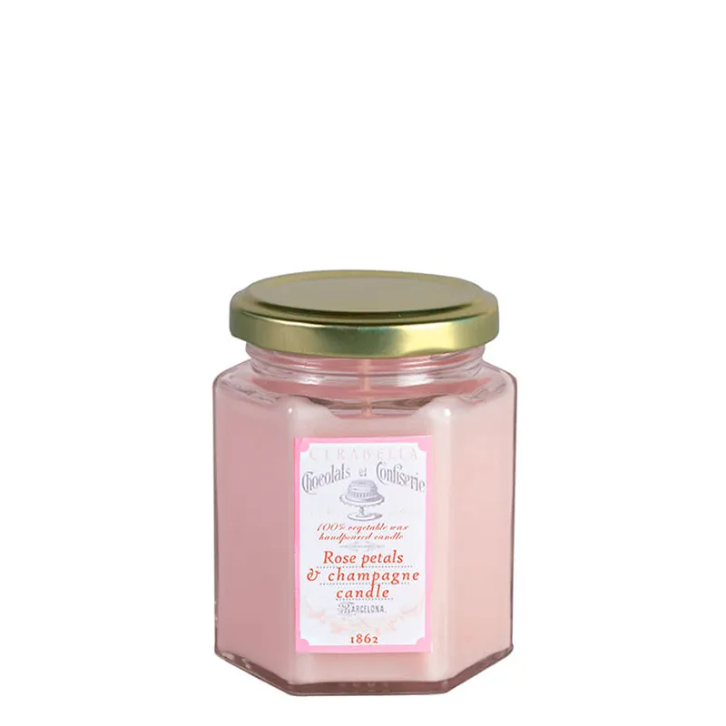 Vela tarro pequeño Rosas