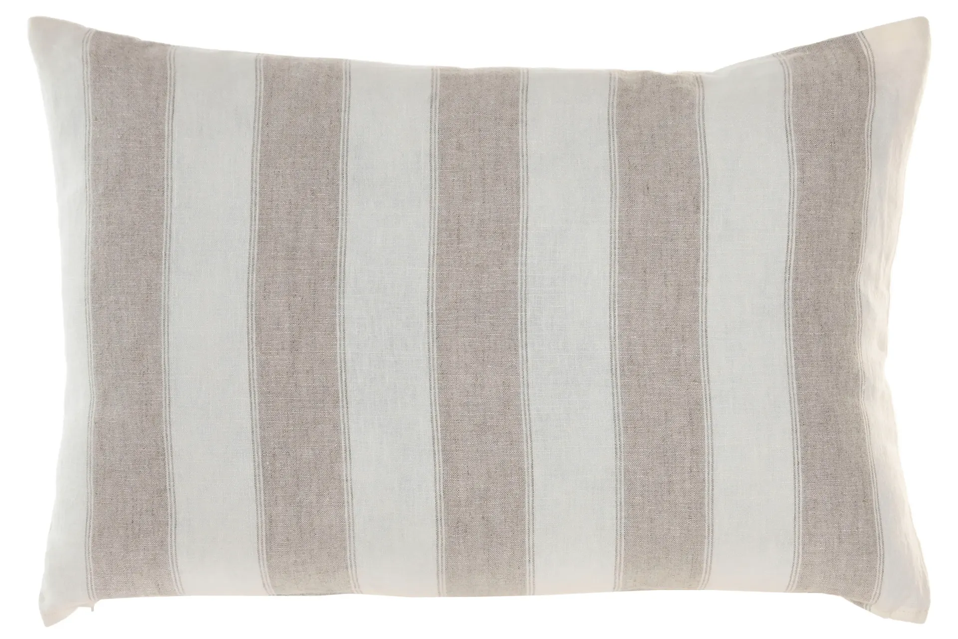 COJÍN LINO 60X40 RAYA NATURAL