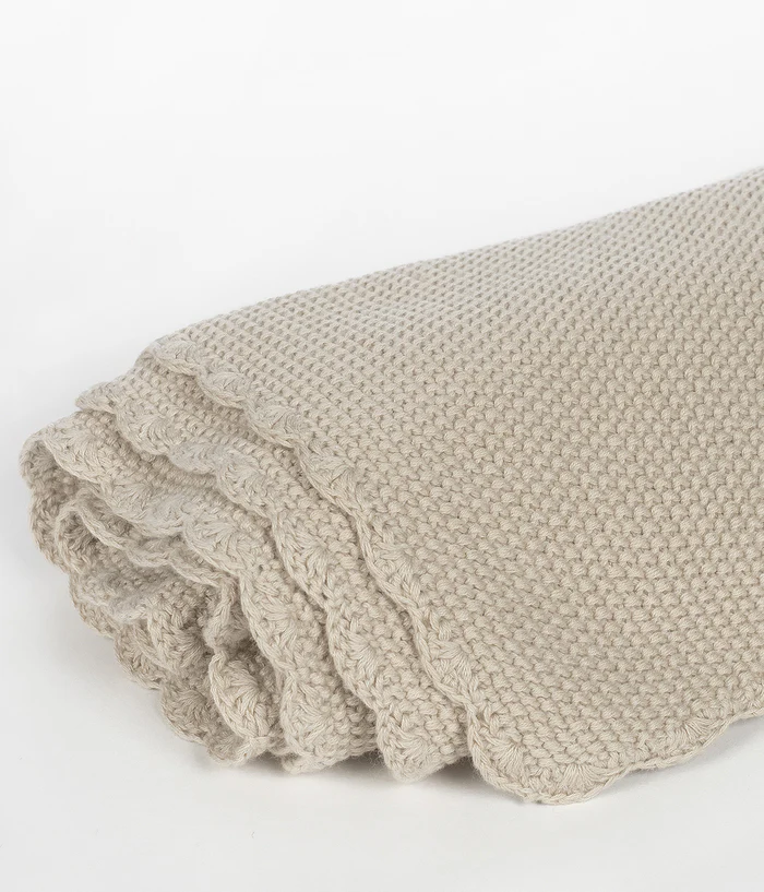 Caetana Sand Manta Tricot Beige