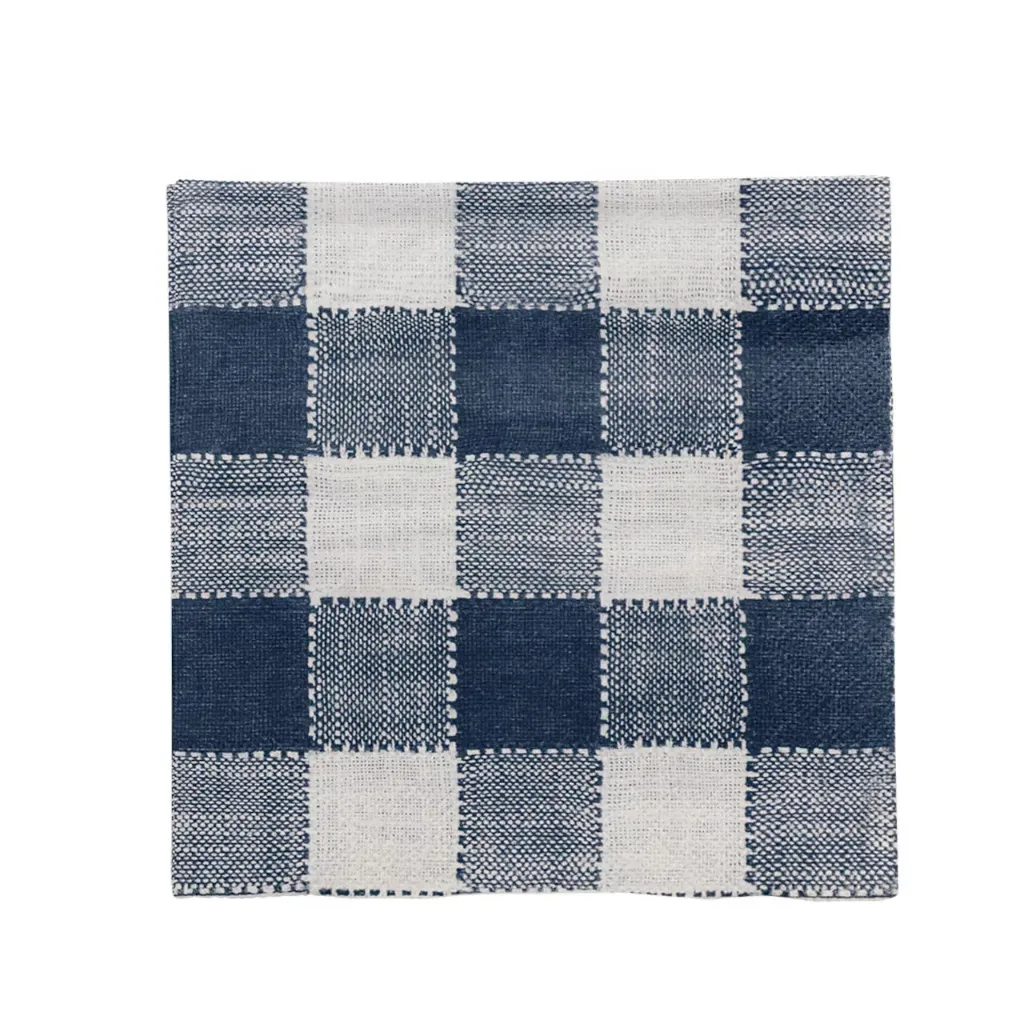 Servilletas papel cuadro azul