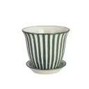 Maseta con Plato 22cm Miriam Verde