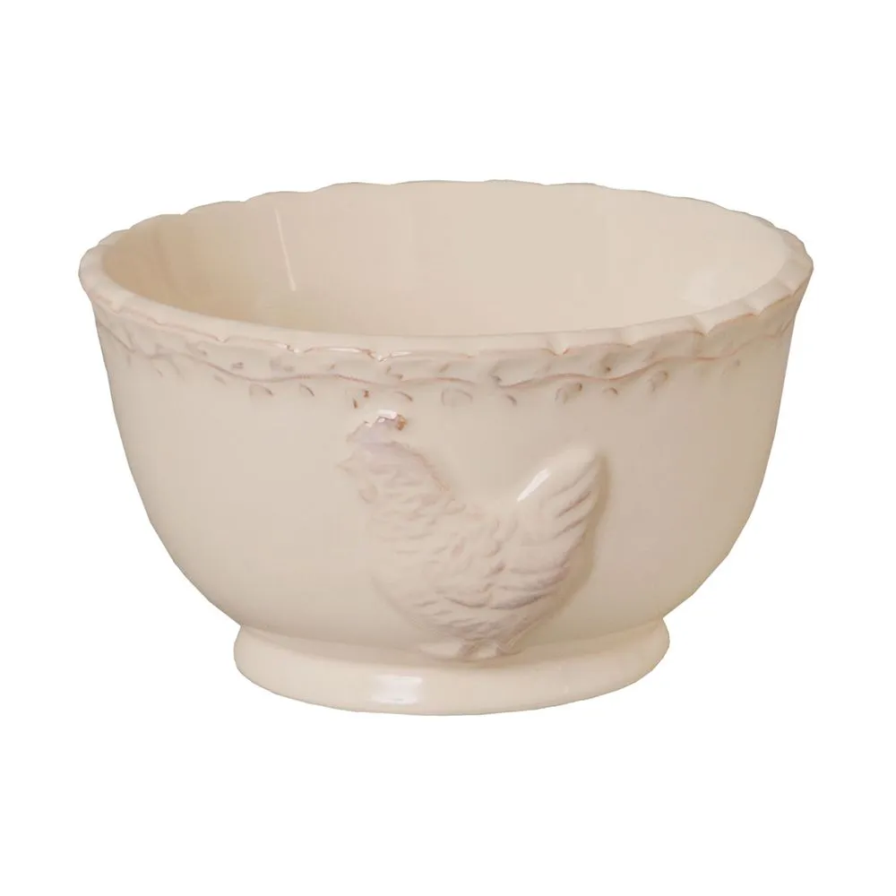 [CHRPU] Bowl gres beige con gallina