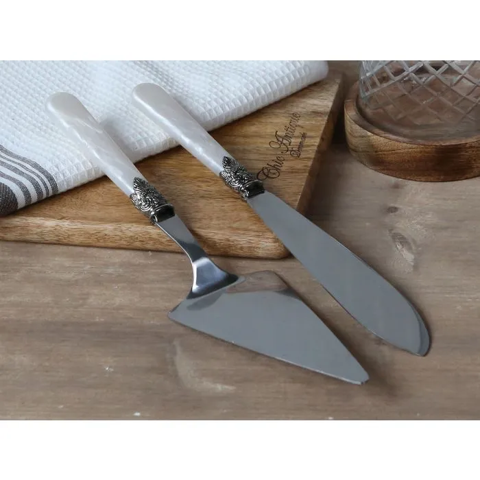 Set Pala y Cuchillo tarta Linas Silver