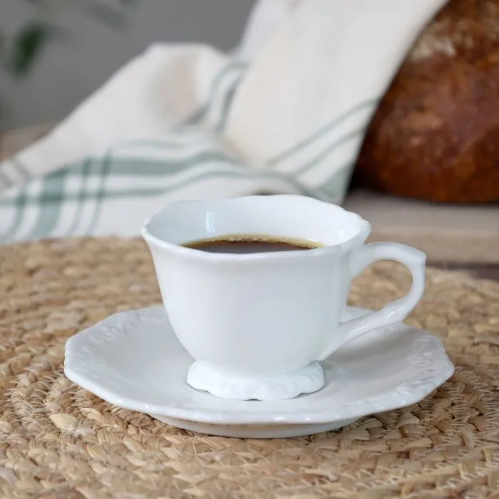 [CA63015301] Taza de café con plato Porcelana Provence