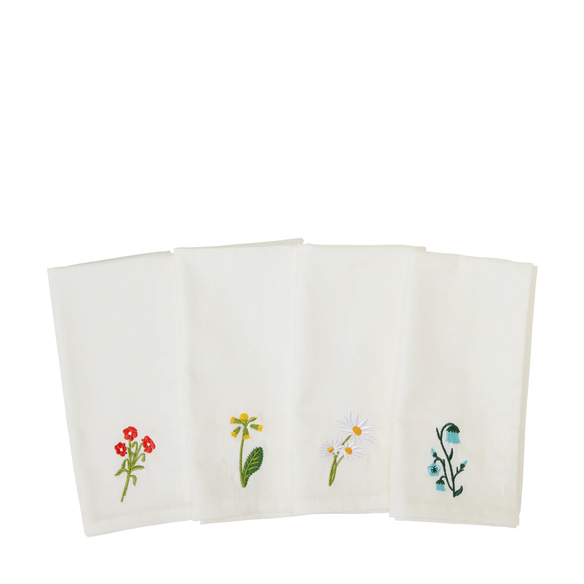[96260] Servilleta Flores Bordadas 4 Modelos
