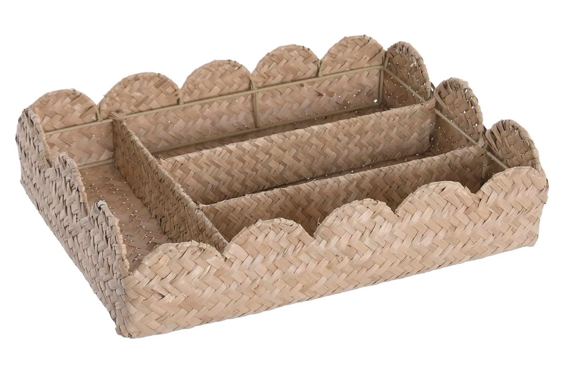CUBERTERO SEAGRASS METAL 39X29X8 NATURAL