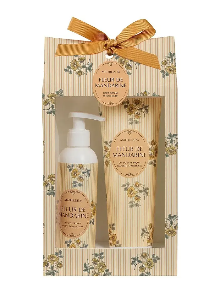 COFRE GEL Y LECHE CORPORAL MANDARINA