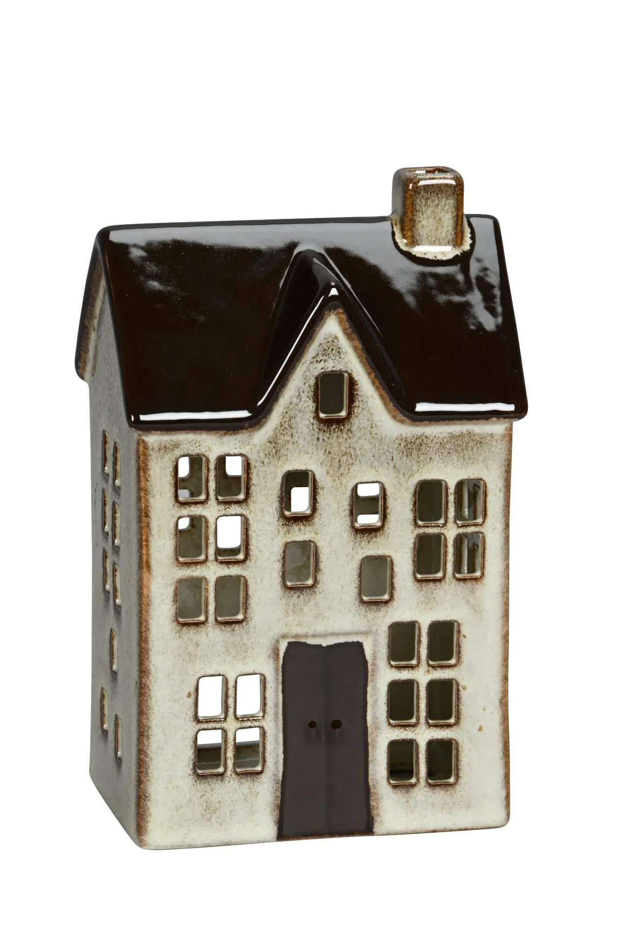 Portavela casa beige