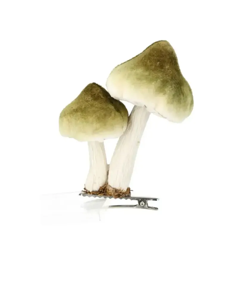 Seta clip verde
