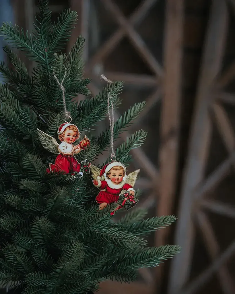 Adorno Angelito metal Navidad